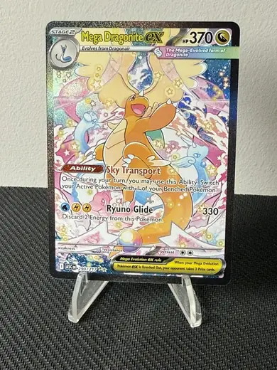 Mega Dragonite ex Special Illustration Rare card, number 290 from Ascended Heroes